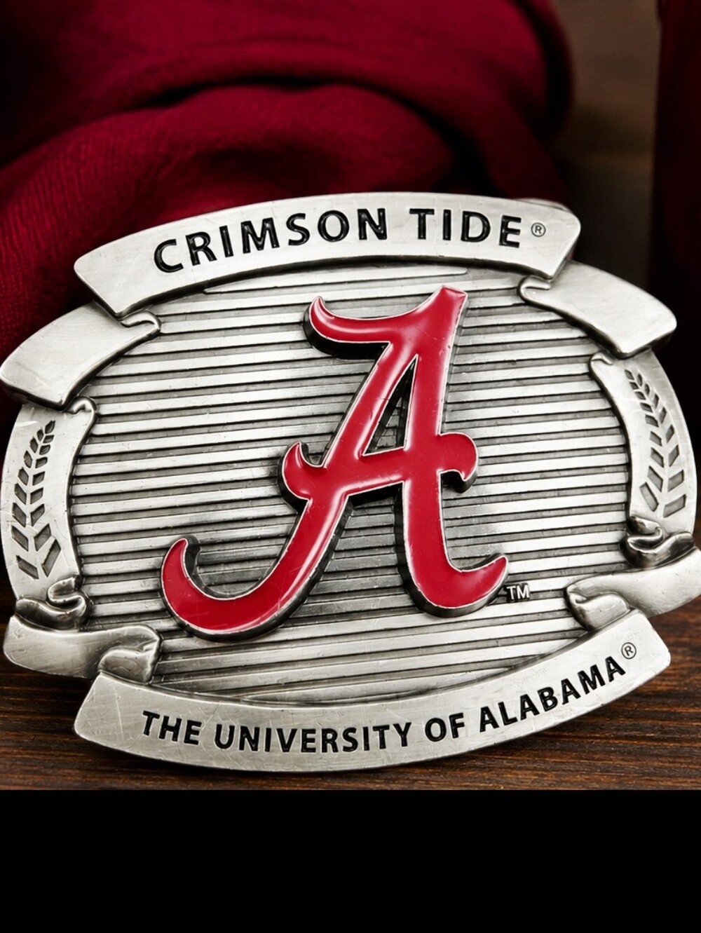 University of Alabama Crimson Tide A Belt Buckle, Vintage 2008